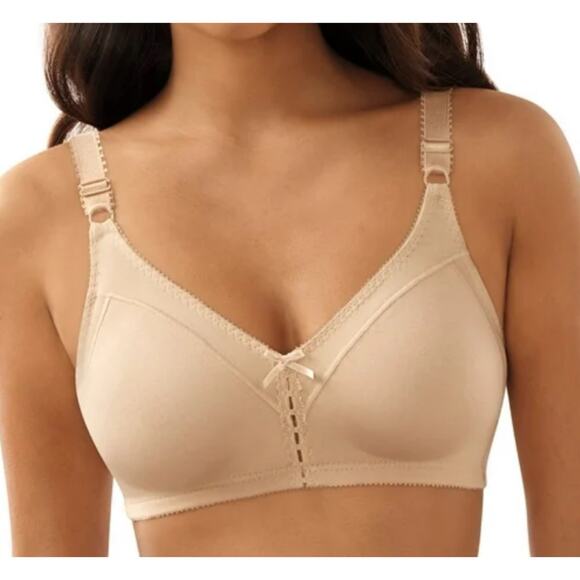 Bali Double Support Wireless Full Coverage Cotton Bra DF3036 New 40C - Picture 1 of 7
